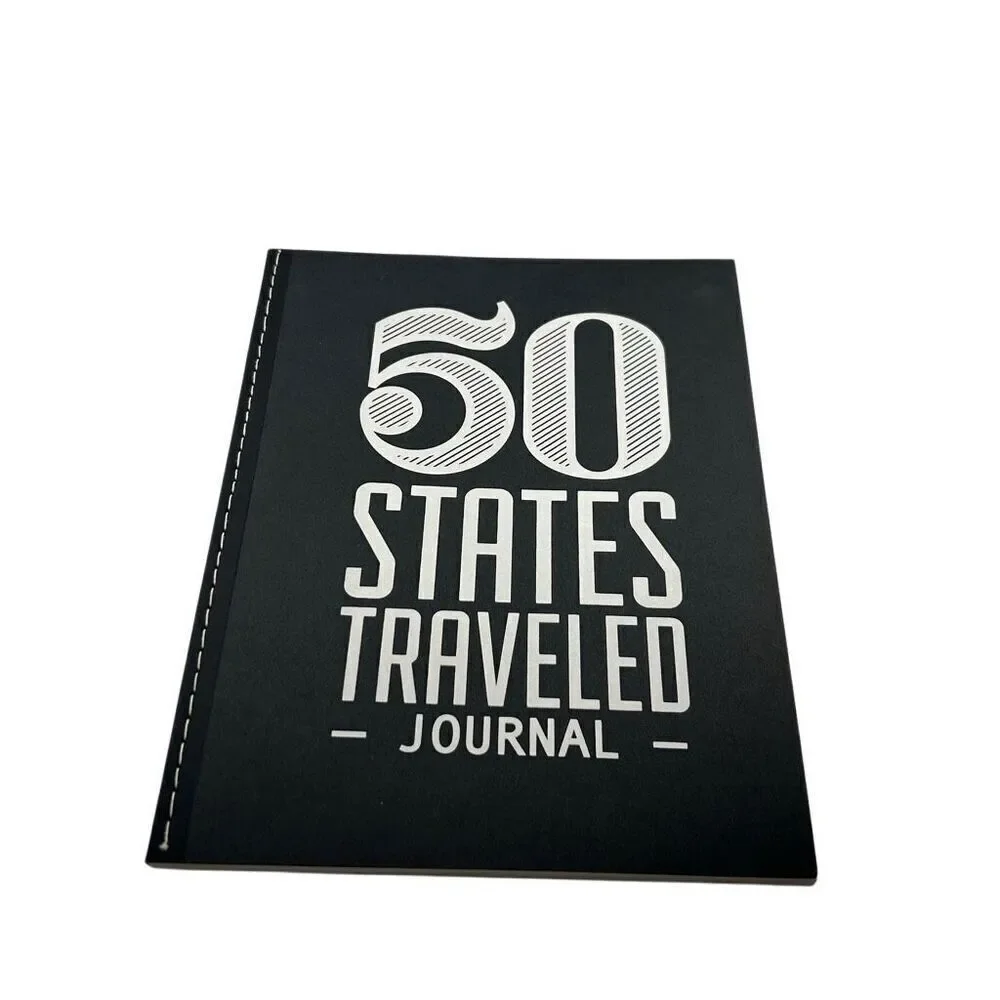 50 States Traveled Journal Made By Moore Apparel and Goods New